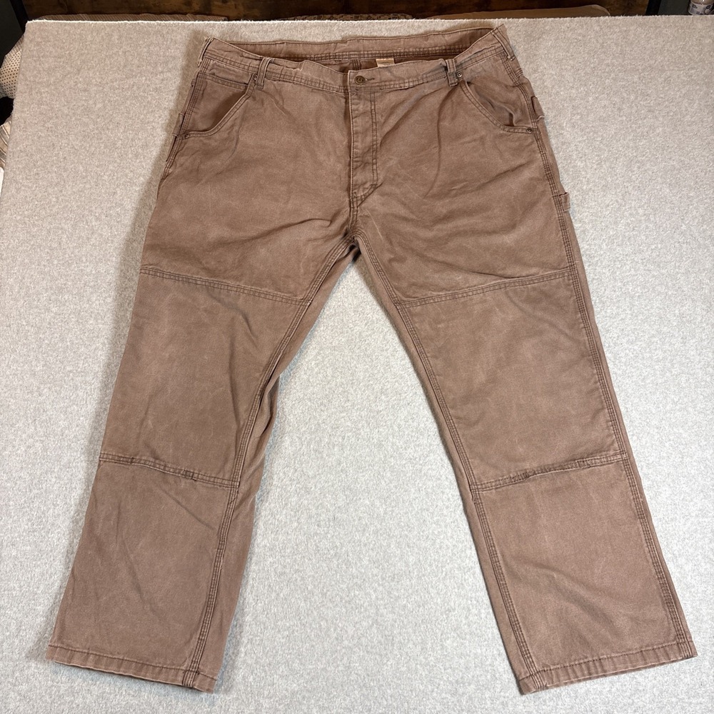 VTG KEY Double Knee Light Brown Men's Pants 42x30 Classic USA Carpenter